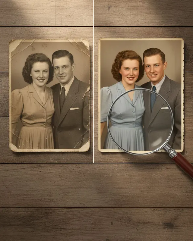 Photo Restoration example