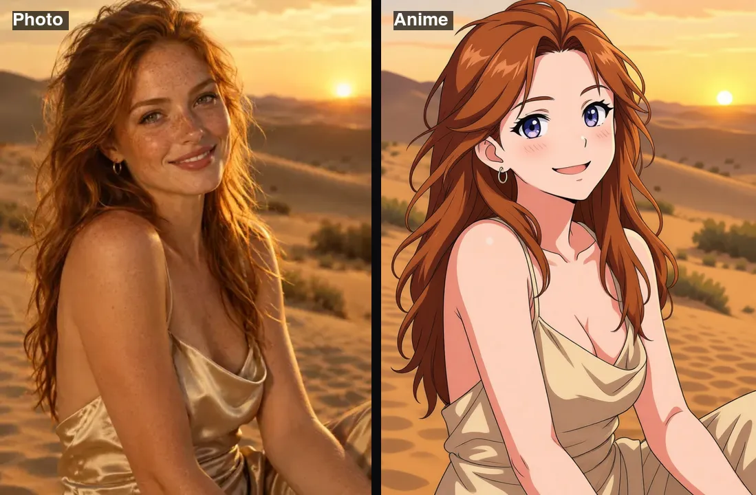 Example made with AI Anime Filter