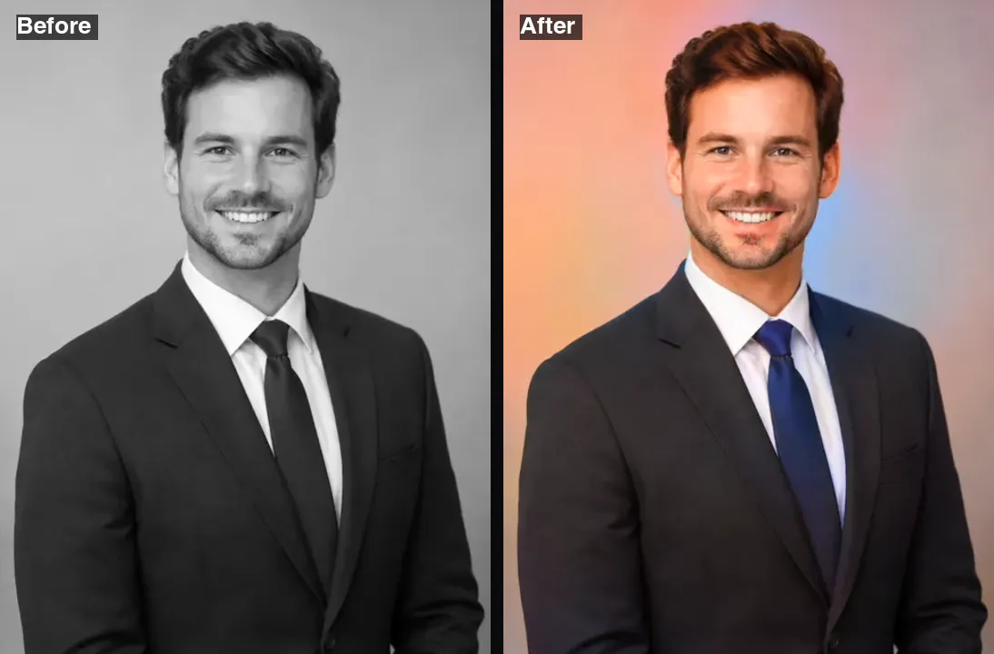 Example made with AI Photo Colorizer