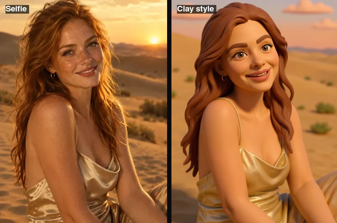 Example made with AI Selfie Generator