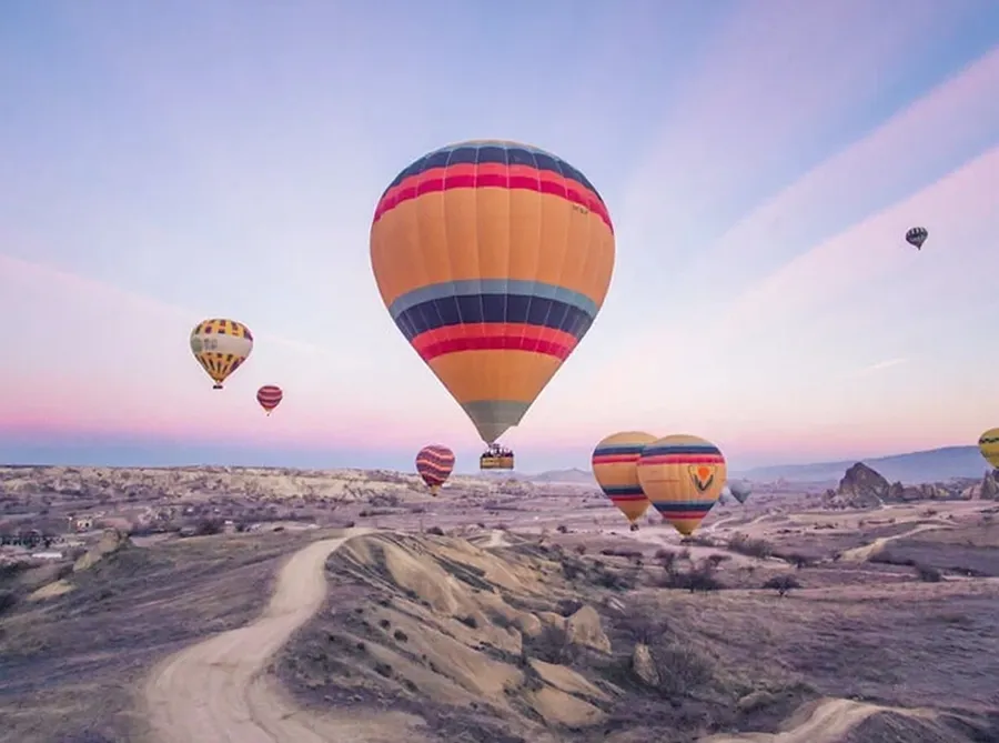 Hot air balloons after watermark removal