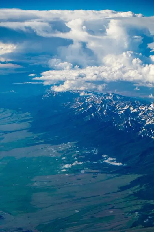 Aerial landscape after watermark removal