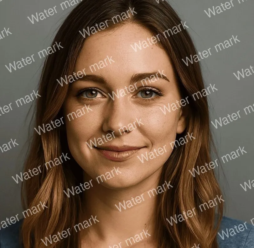 Portrait with a watermark